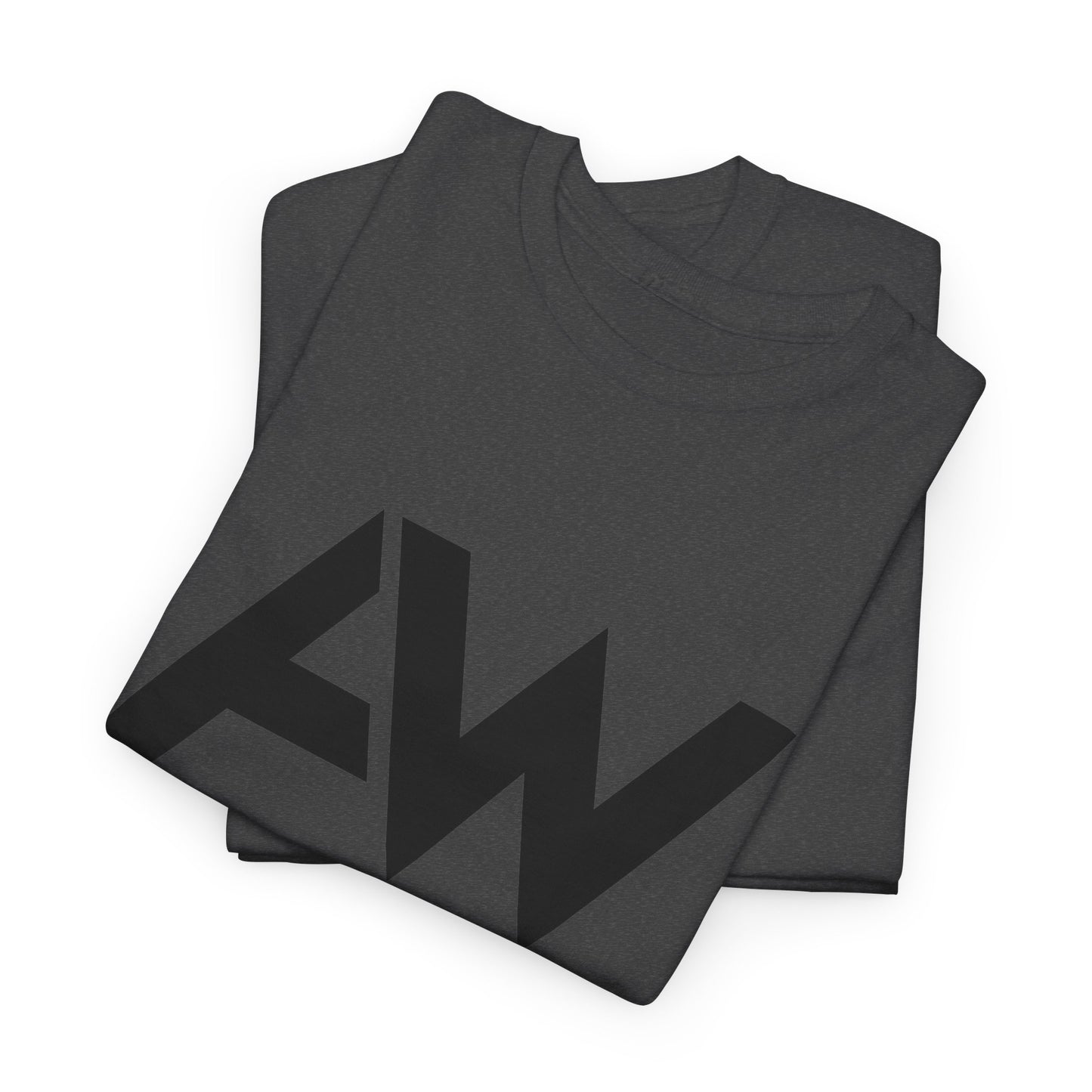 AW Black Logo Crew Neck Tee