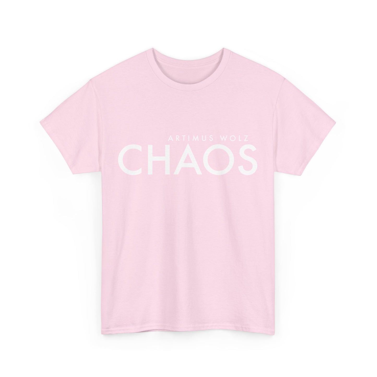 Chaos White Logo Crew Neck Tee