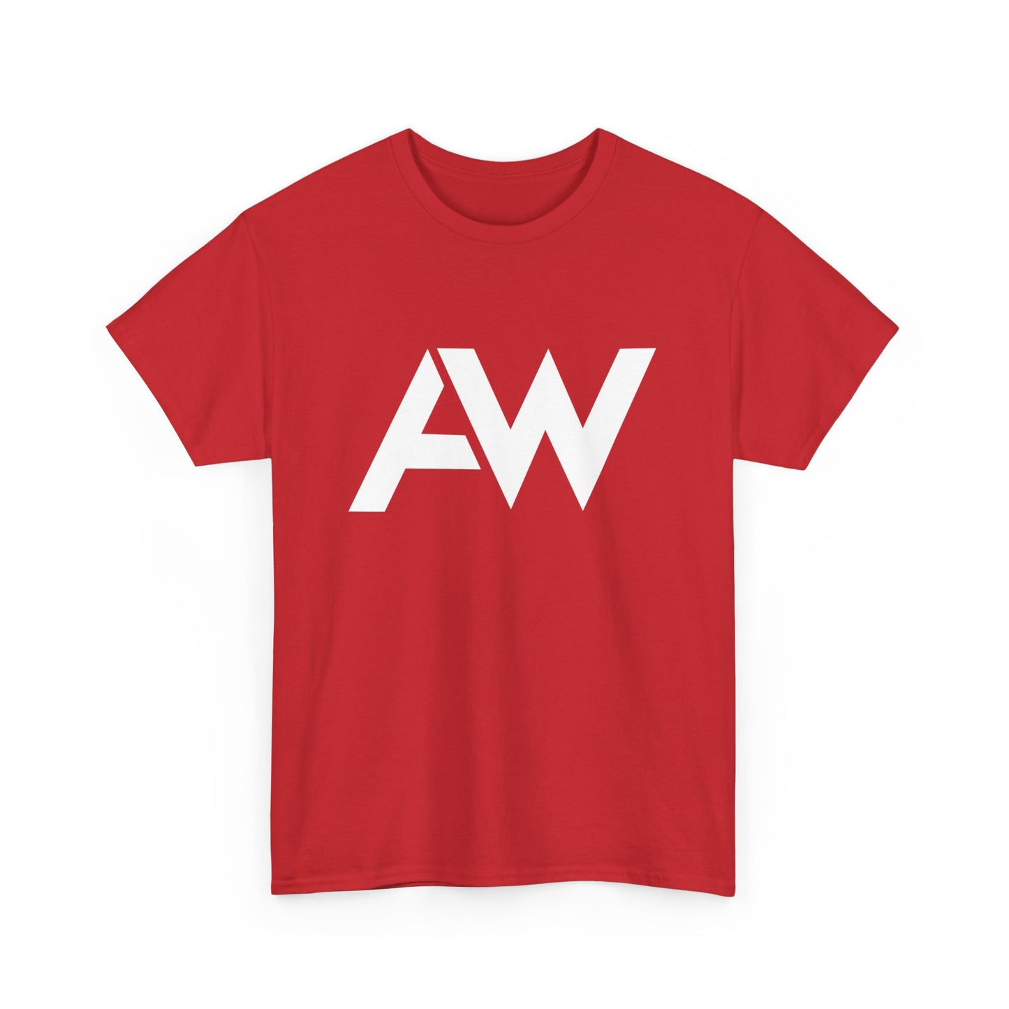 AW White Logo Crew Neck Tee