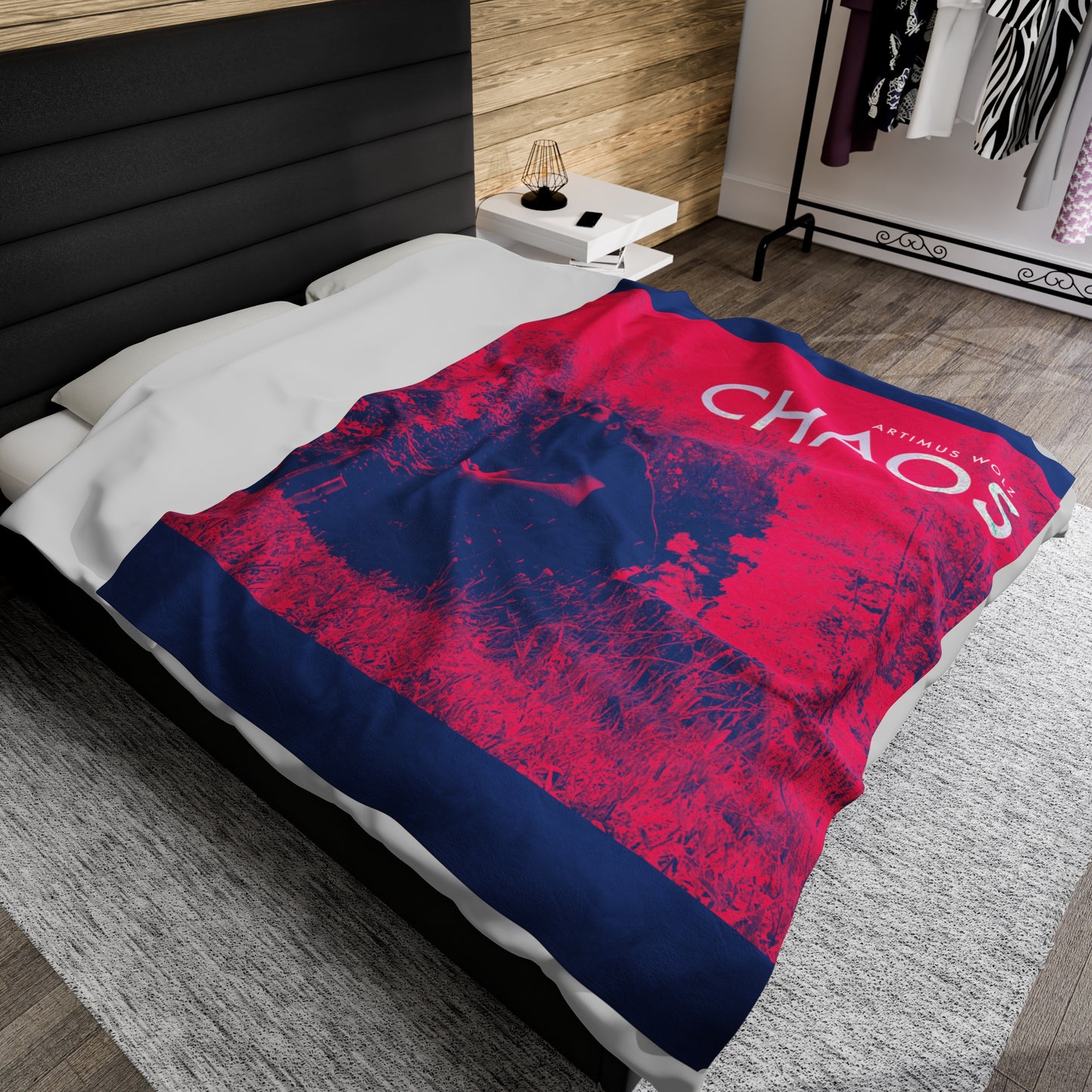 Artimus Wolz Chaos Velveteen Plush Blanket