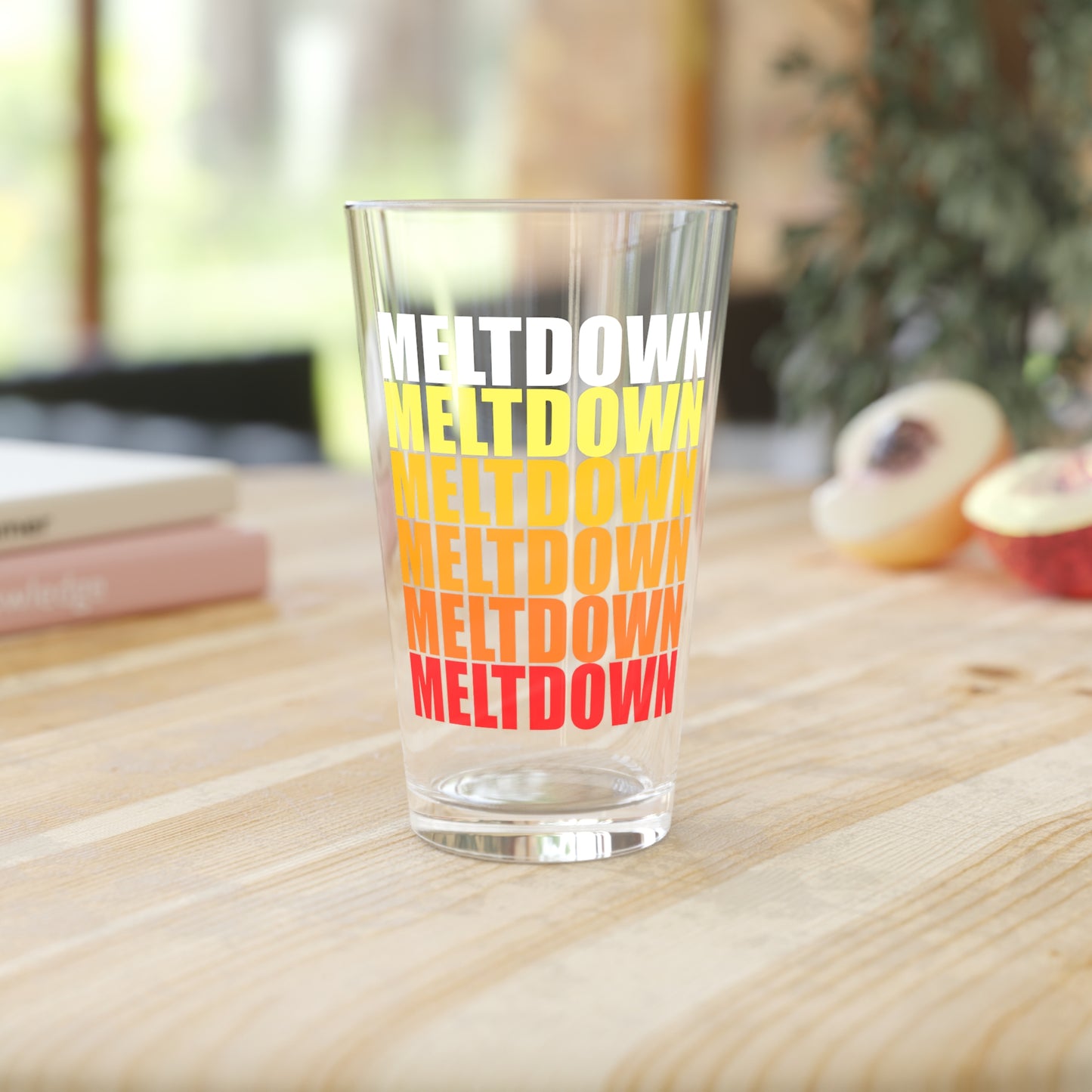 Meltdown Pint Glass, 16oz