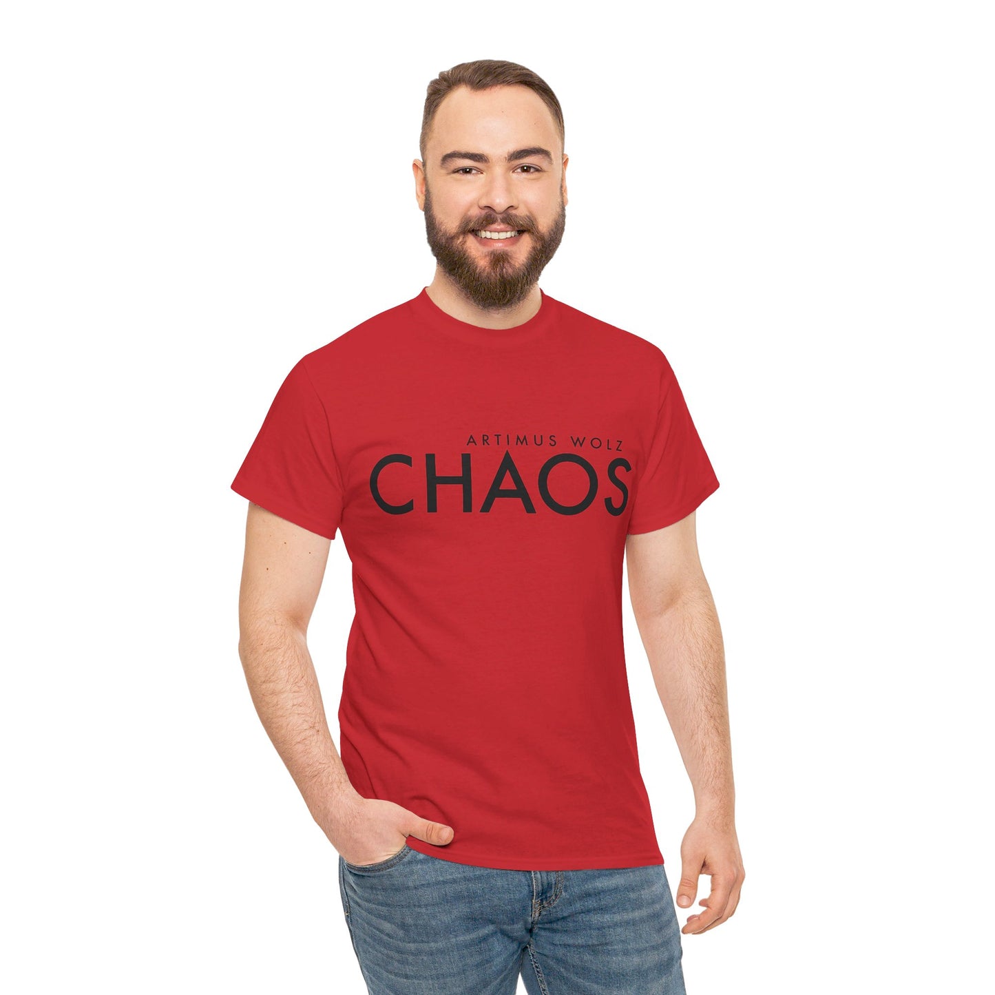 Chaos Black Logo Crew Neck Tee