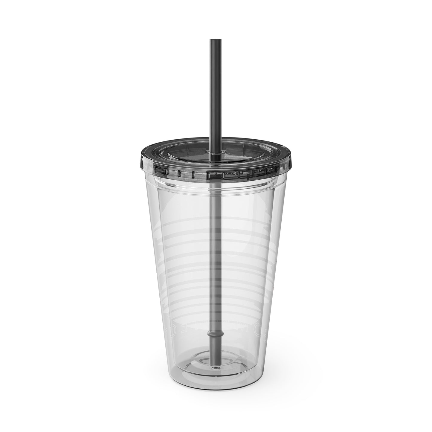 SOMNITECT Vaporwave Sunsplash Tumbler with Straw, 16oz