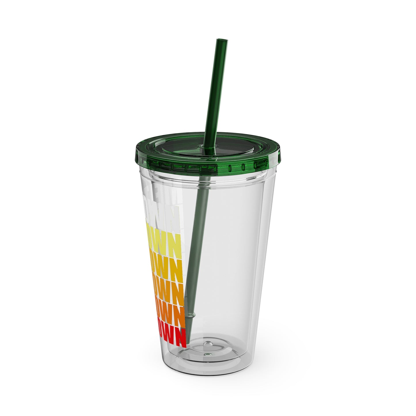 Meltdown Sunsplash Tumbler with Straw, 16oz