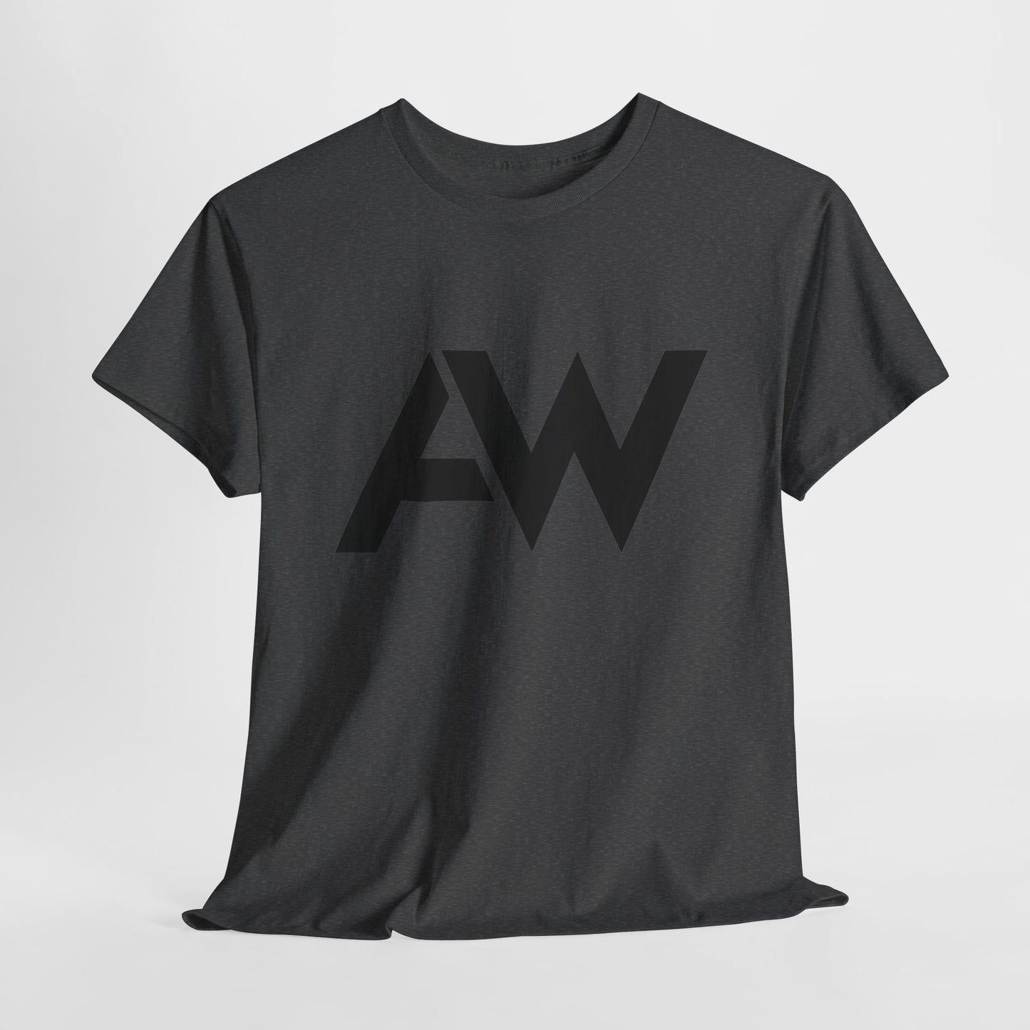 AW Black Logo Crew Neck Tee