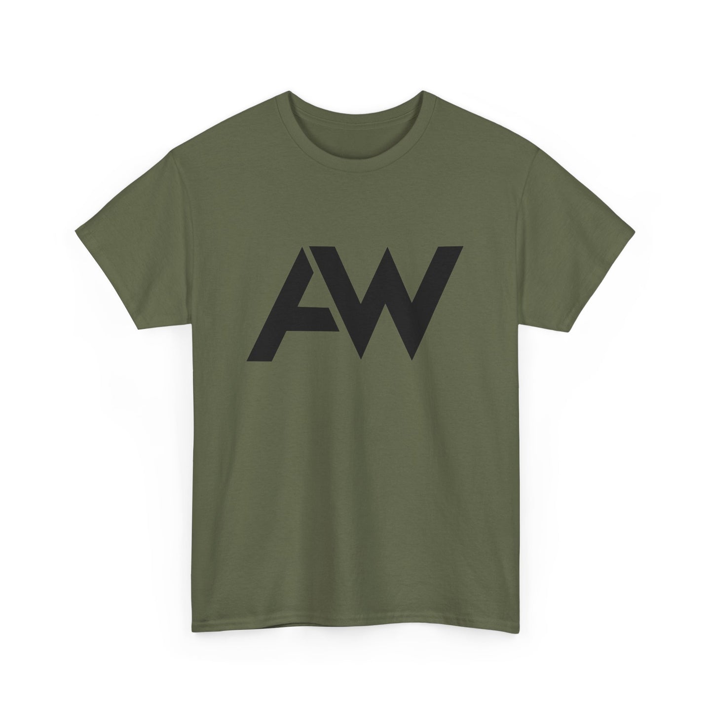 AW Black Logo Crew Neck Tee