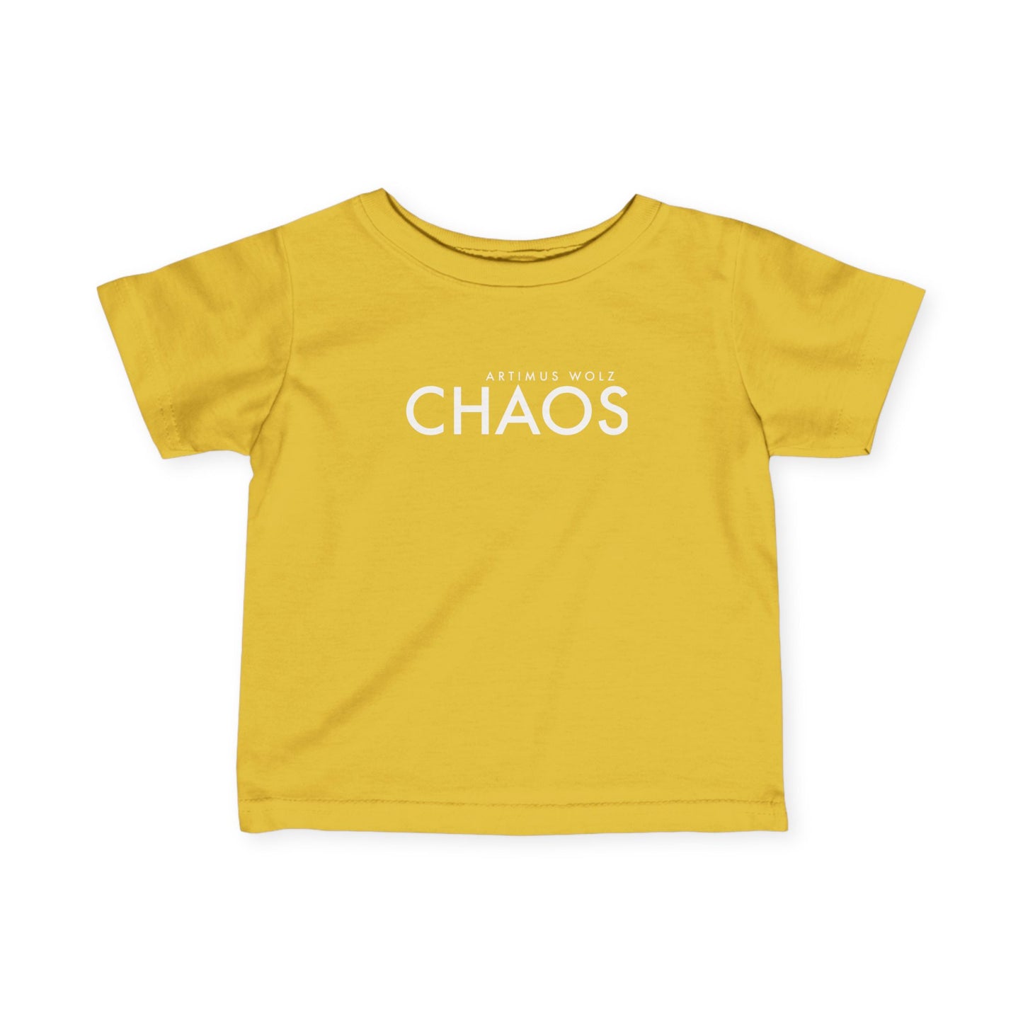 Artimus Wolz Chaos Baby Fine Jersey Tee (White Logo)