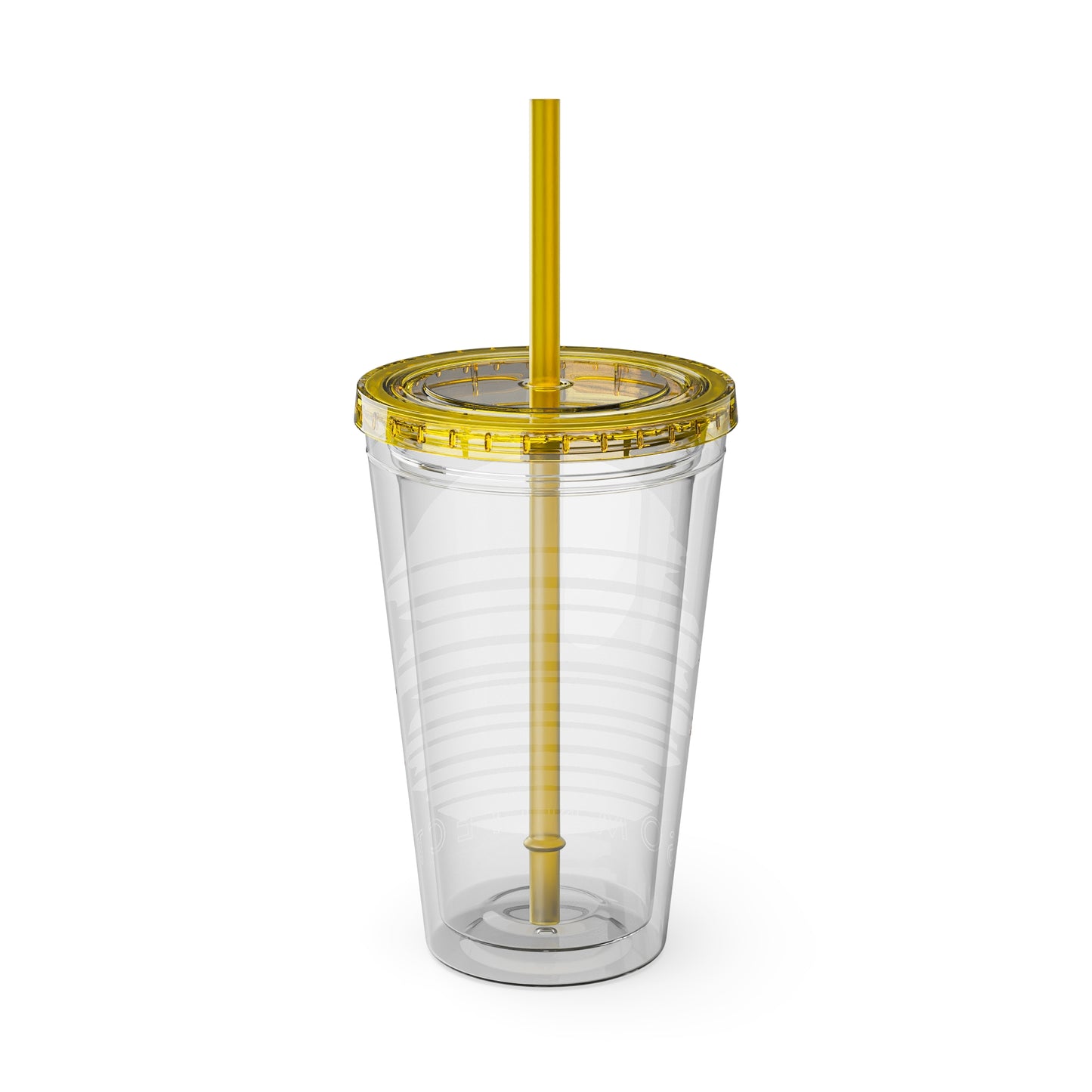 SOMNITECT Vaporwave Sunsplash Tumbler with Straw, 16oz