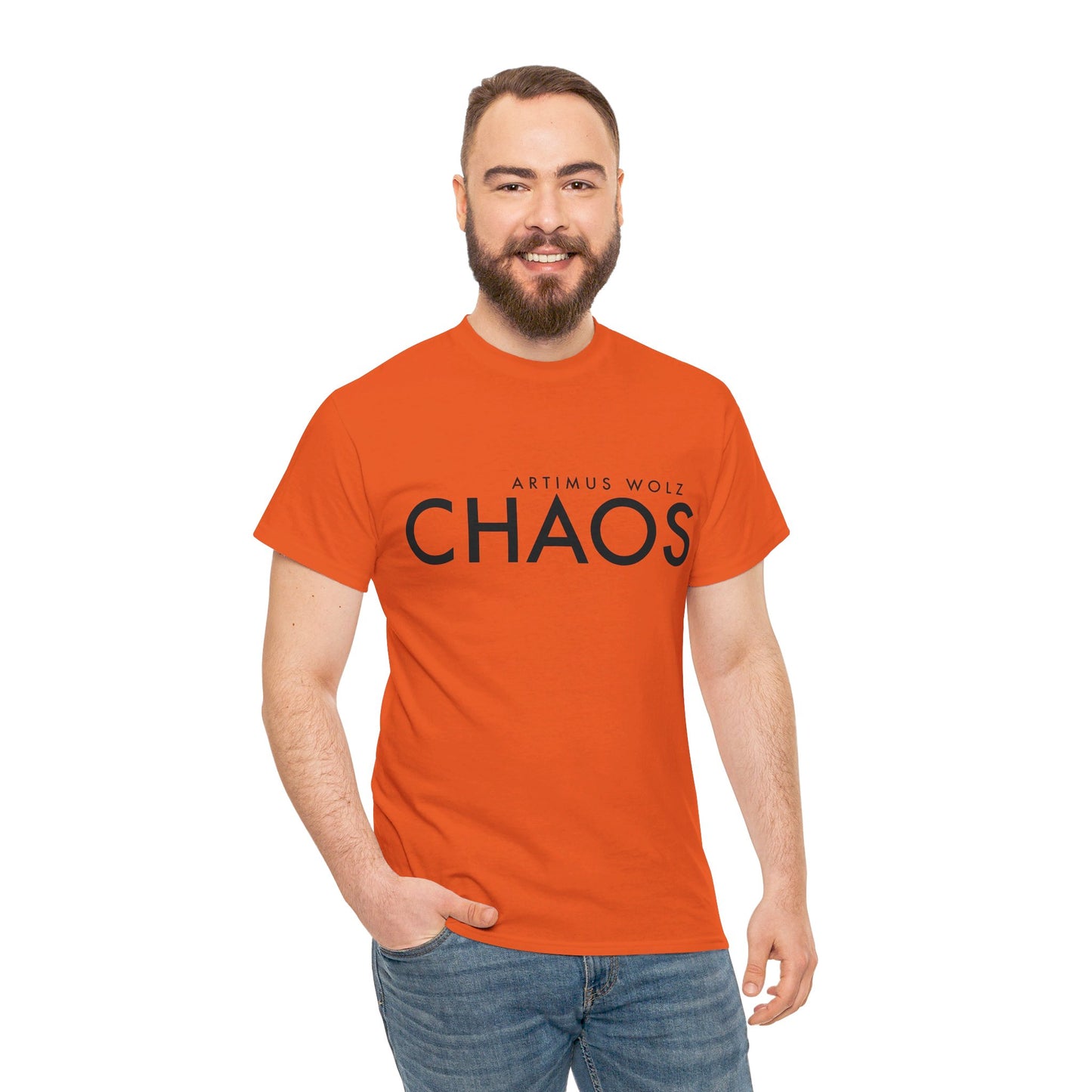 Chaos Black Logo Crew Neck Tee