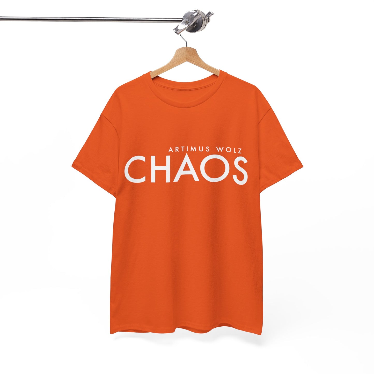 Chaos White Logo Crew Neck Tee