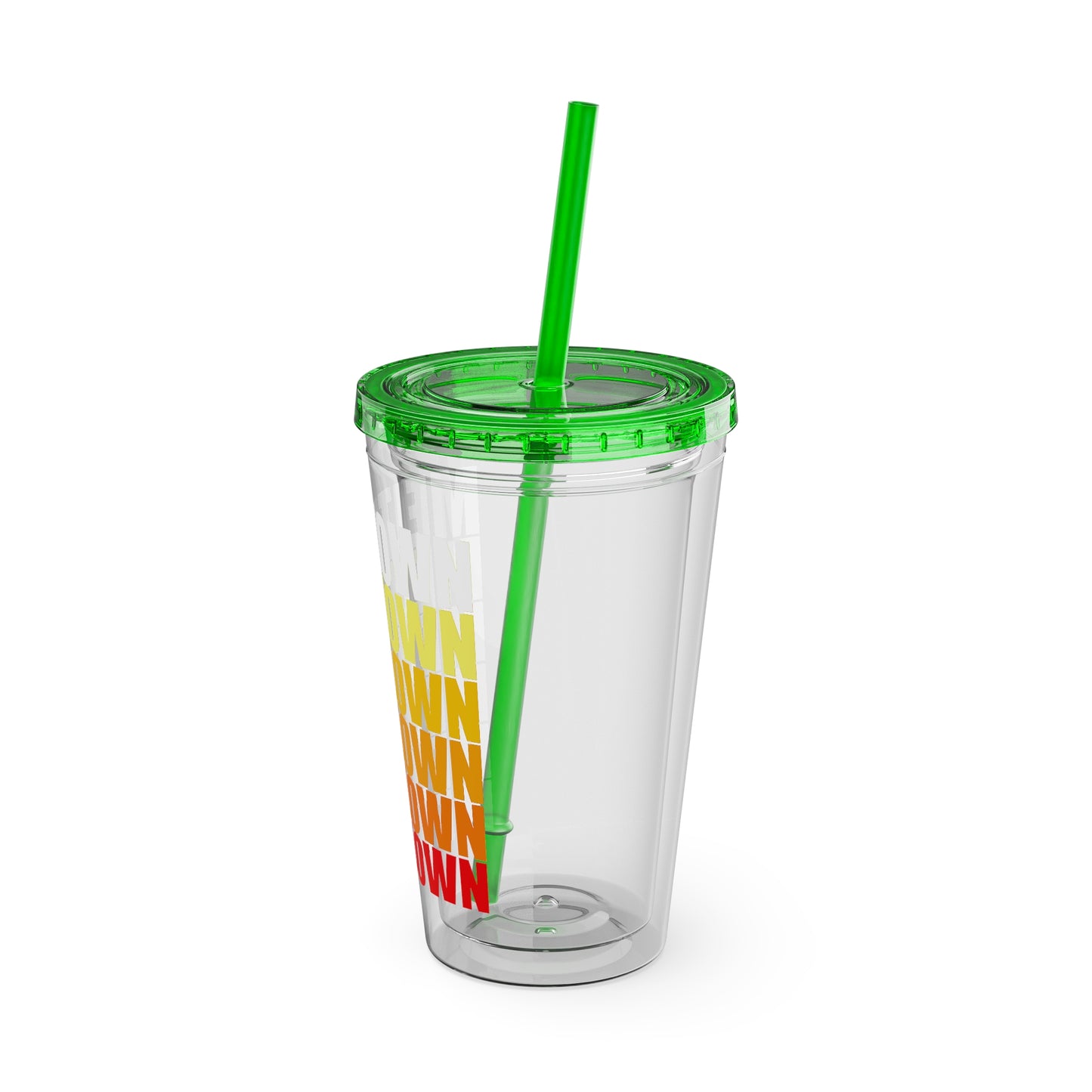 Meltdown Sunsplash Tumbler with Straw, 16oz