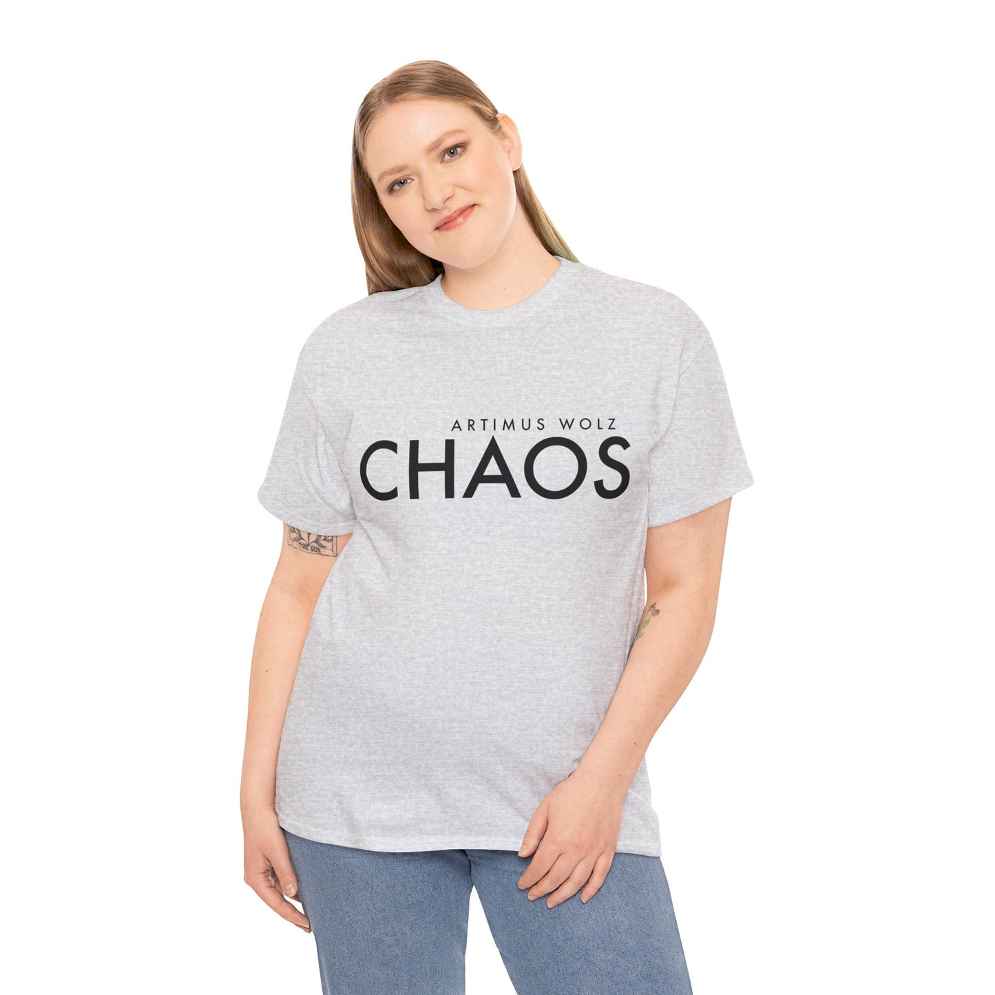 Chaos Black Logo Crew Neck Tee