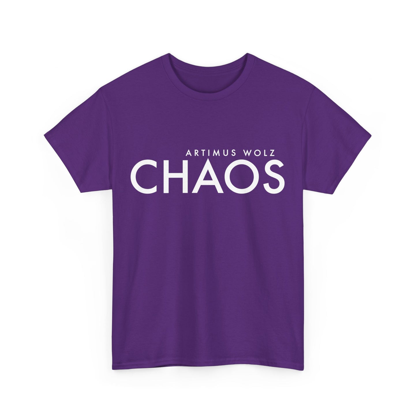 Chaos White Logo Crew Neck Tee