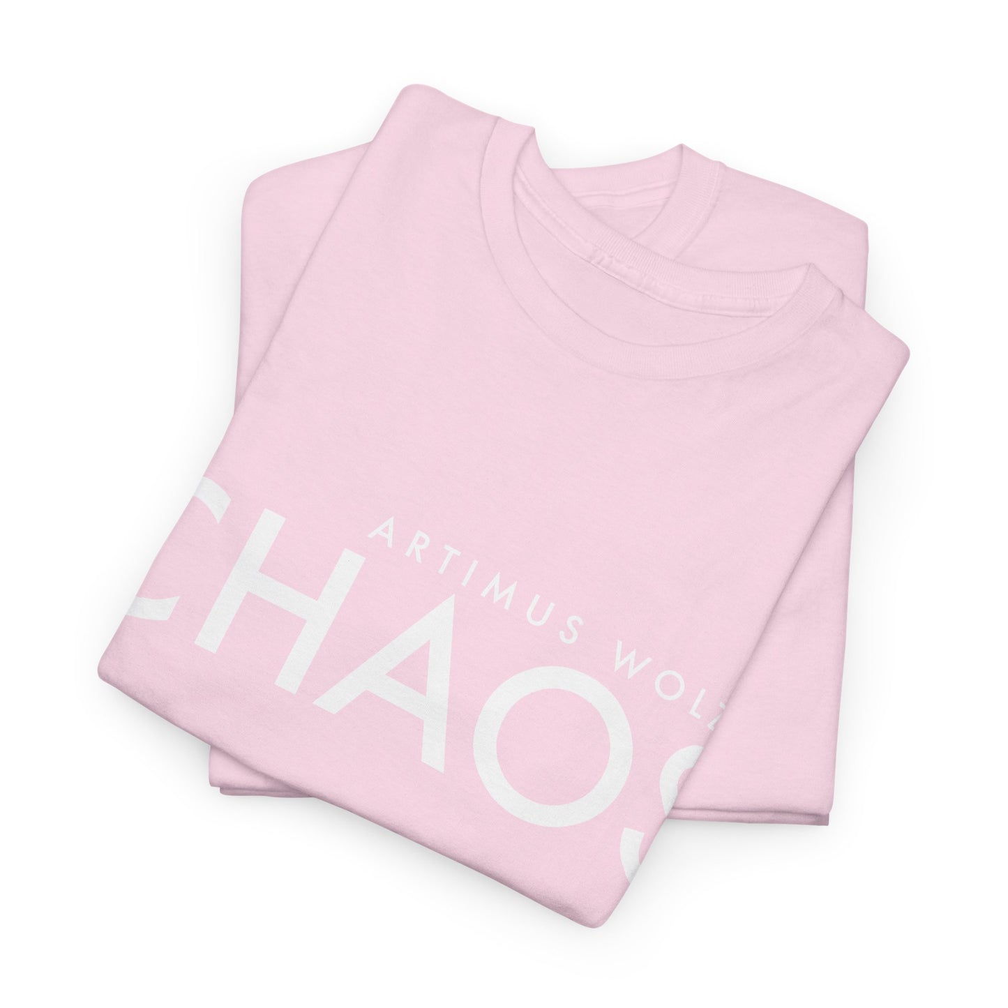 Chaos White Logo Crew Neck Tee