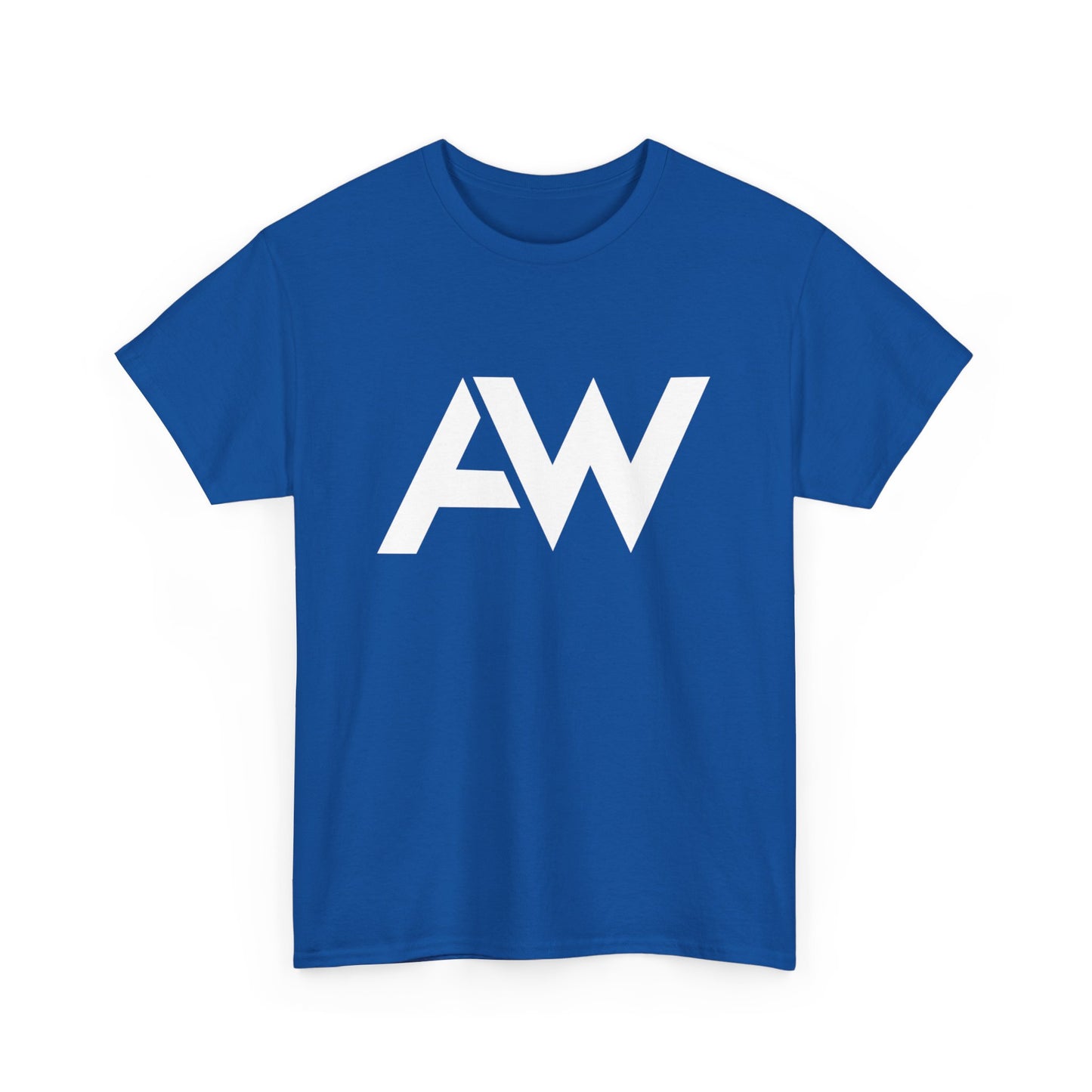 AW White Logo Crew Neck Tee