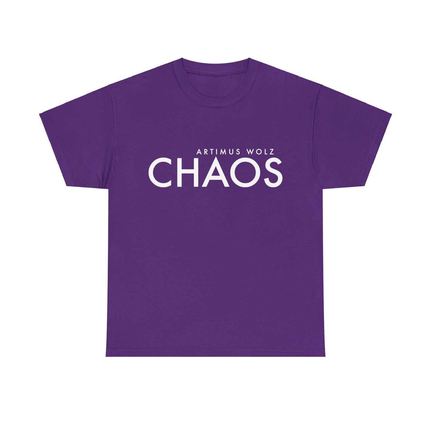 Chaos White Logo Crew Neck Tee