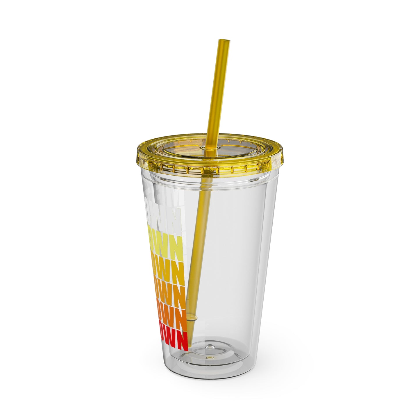 Meltdown Sunsplash Tumbler with Straw, 16oz