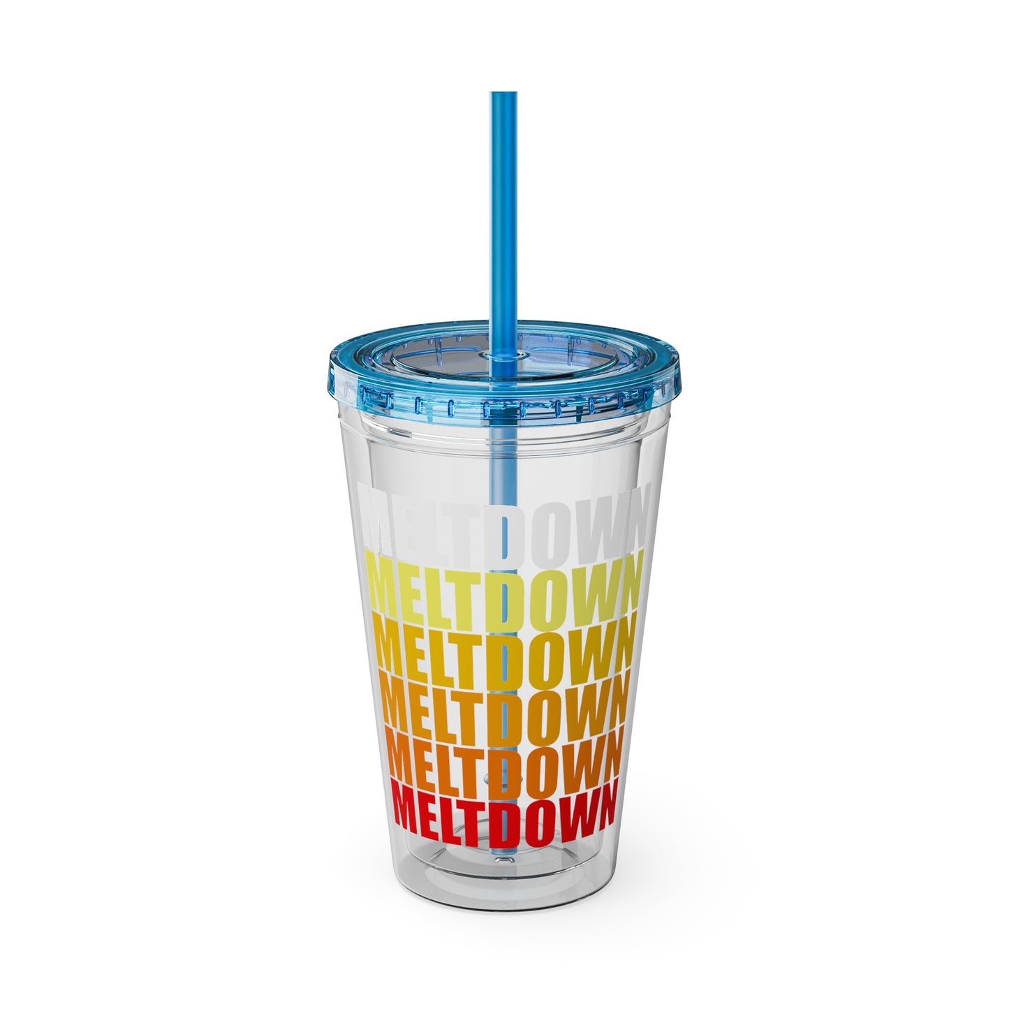 Meltdown Sunsplash Tumbler with Straw, 16oz