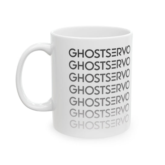 Ghost Servo Gray Ombre Fade Mug