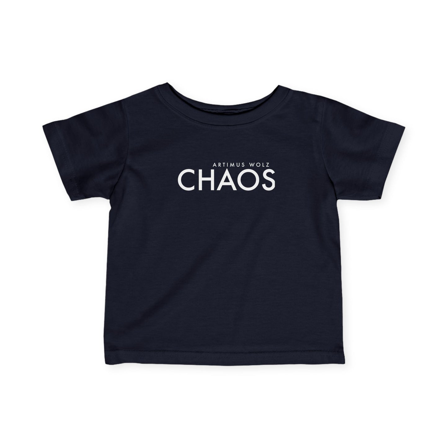 Artimus Wolz Chaos Baby Fine Jersey Tee (White Logo)