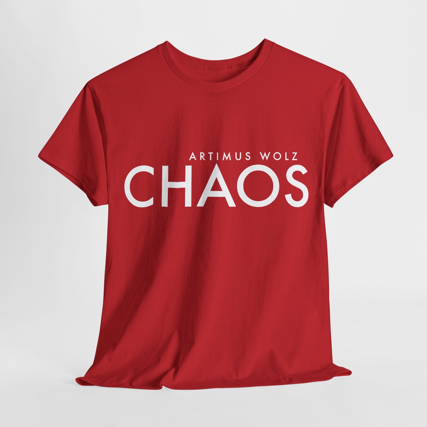 Chaos White Logo Crew Neck Tee