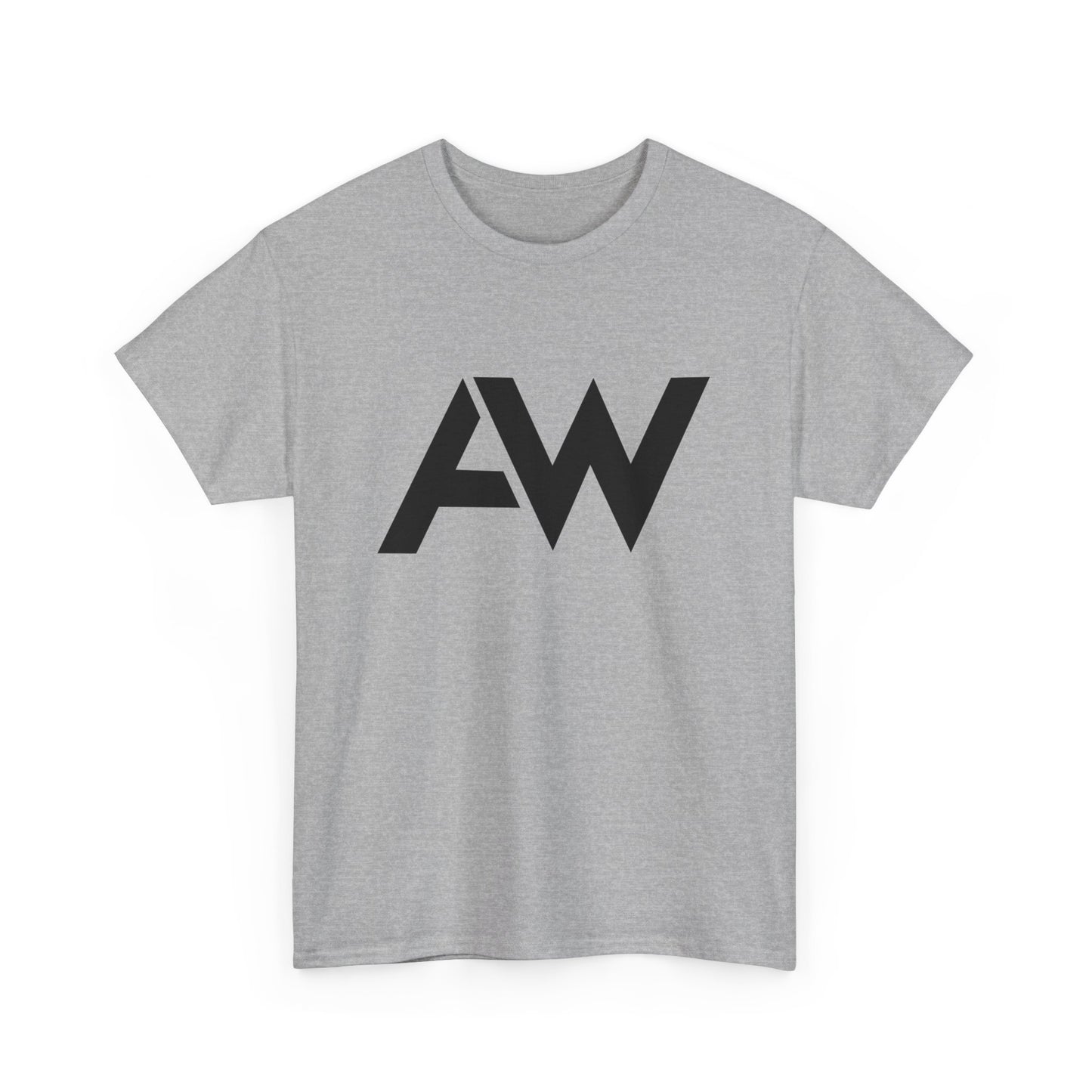 AW Black Logo Crew Neck Tee