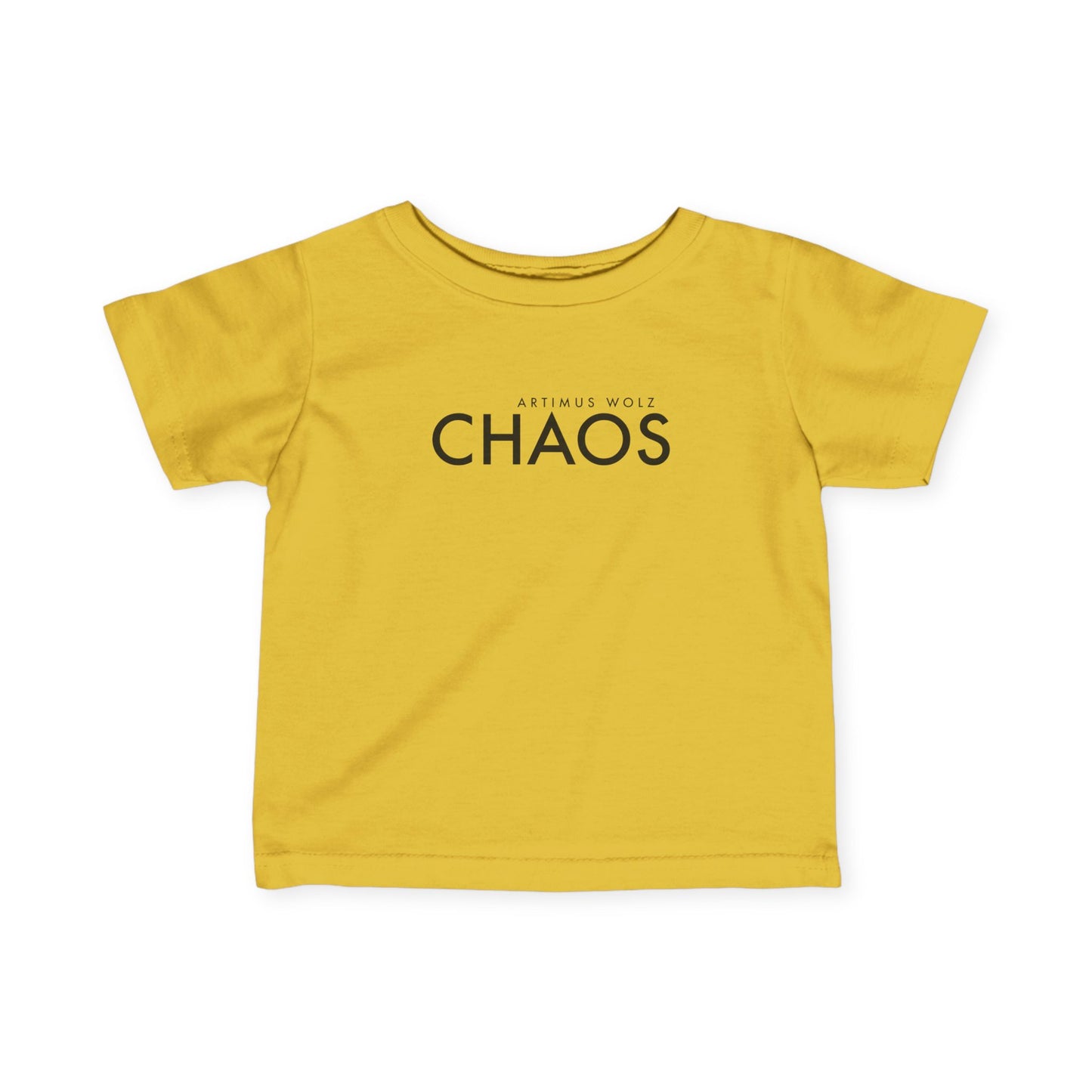 Artimus Wolz Chaos Baby Fine Jersey Tee (Black Logo)