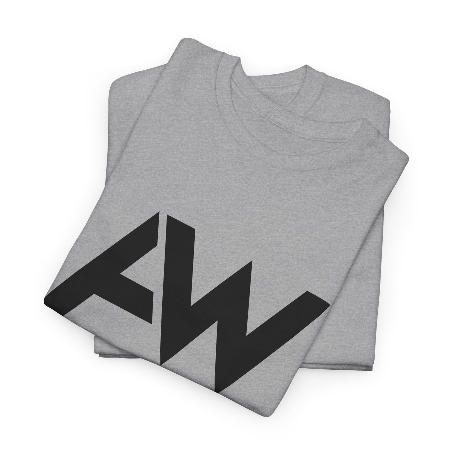 AW Black Logo Crew Neck Tee