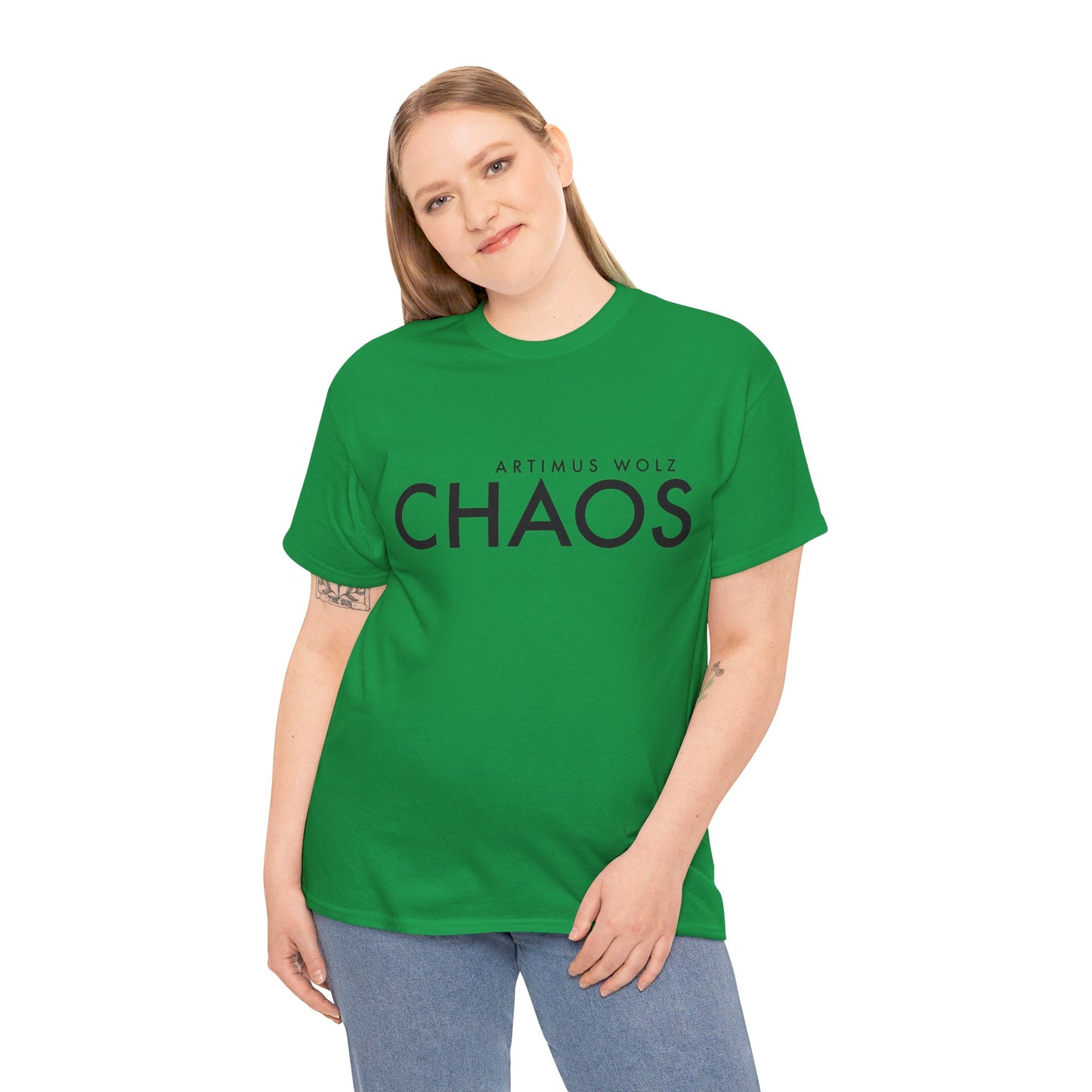 Chaos Black Logo Crew Neck Tee