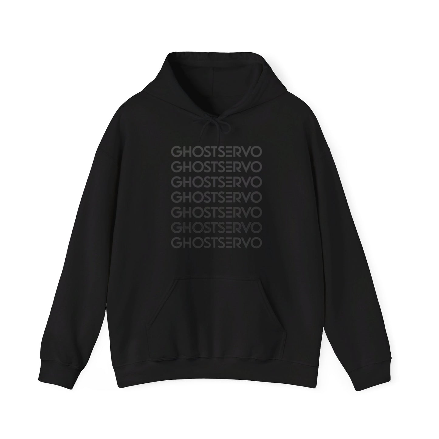 Ghost Servo Gray Ombre Fade Hoodie