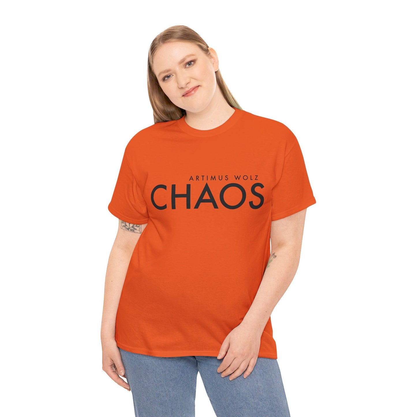 Chaos Black Logo Crew Neck Tee