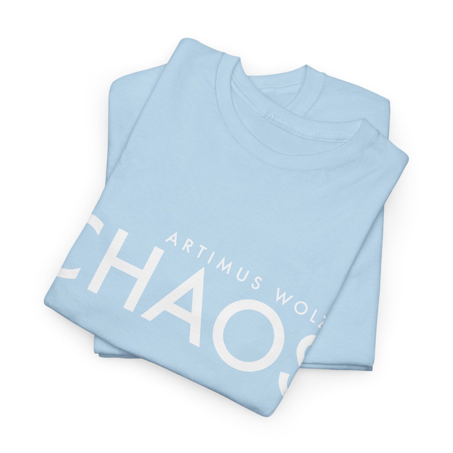 Chaos White Logo Crew Neck Tee