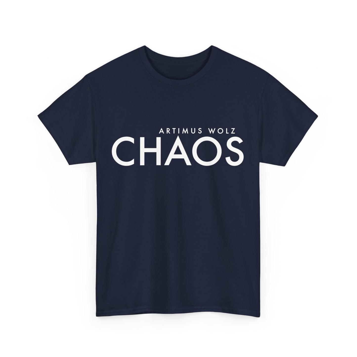 Chaos White Logo Crew Neck Tee