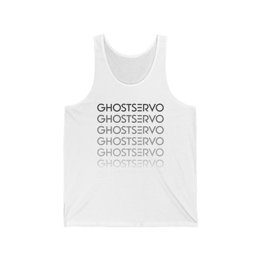 Ghost Servo Gray Ombre Fade Tank