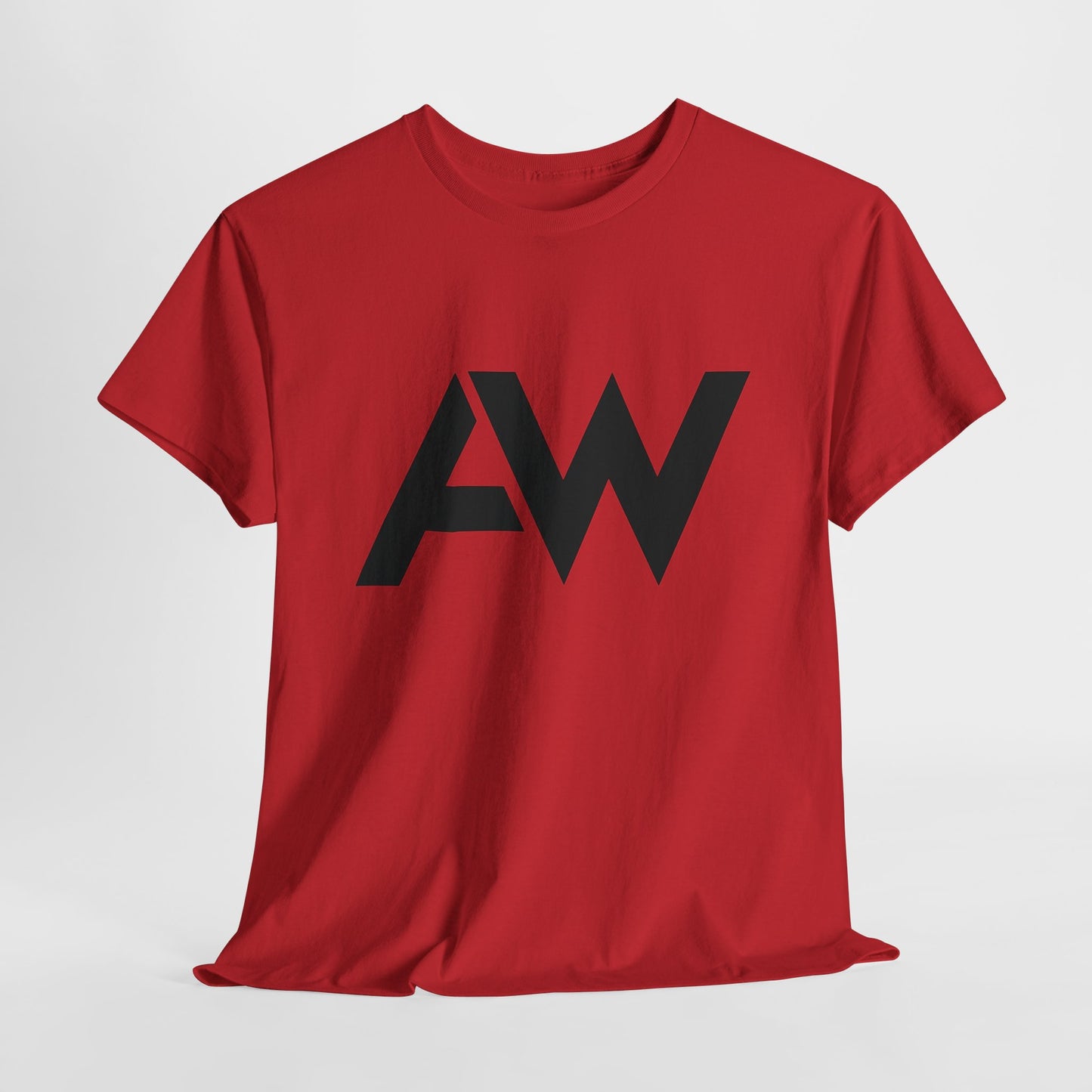 AW Black Logo Crew Neck Tee