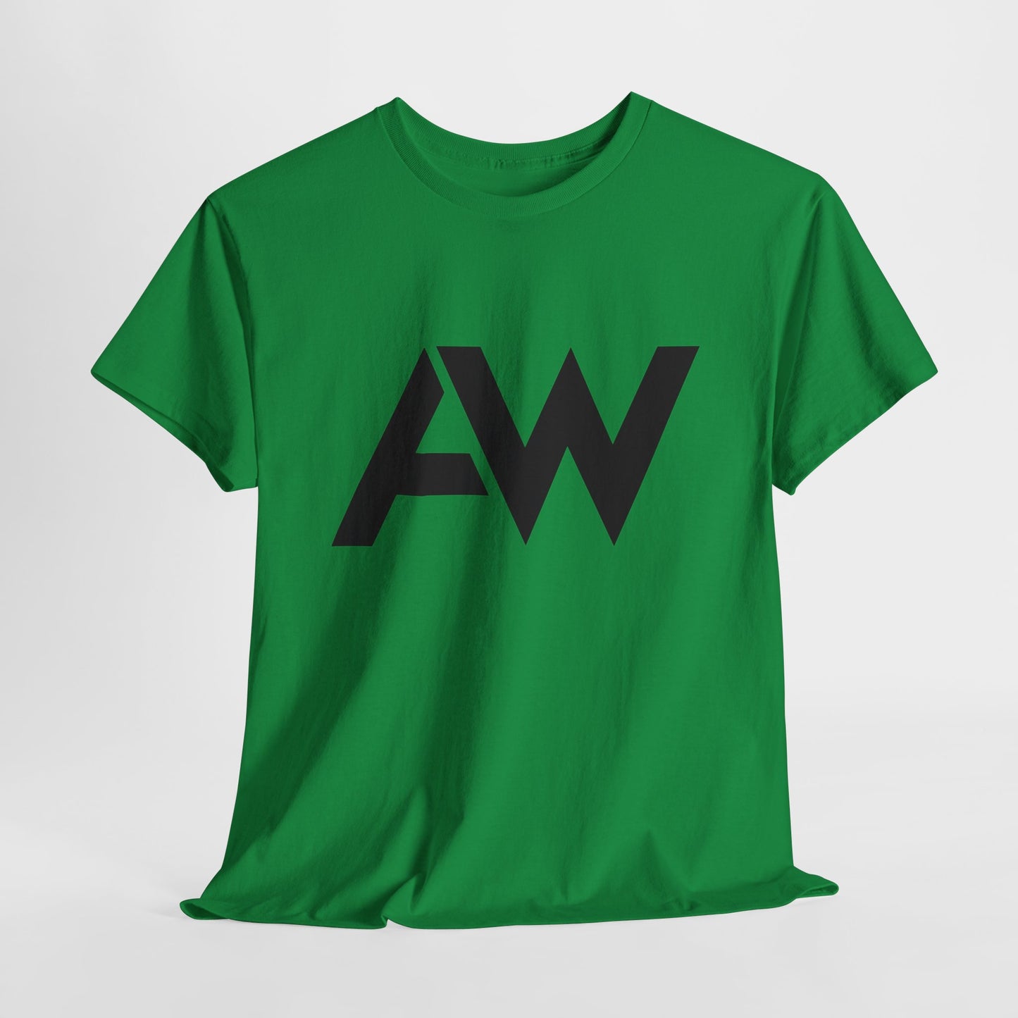 AW Black Logo Crew Neck Tee