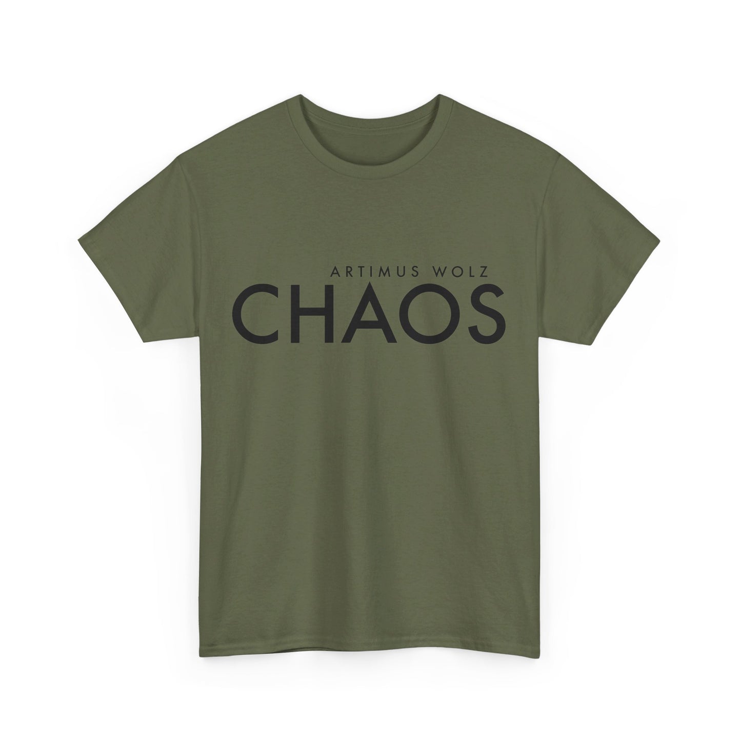 Chaos Black Logo Crew Neck Tee