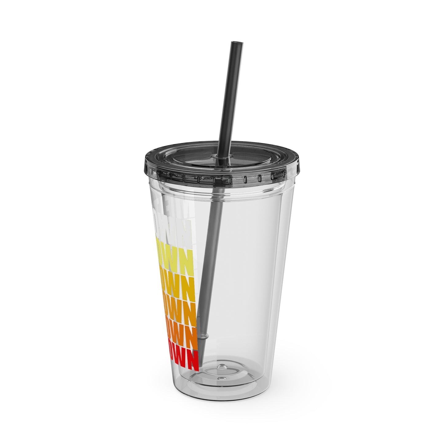 Meltdown Sunsplash Tumbler with Straw, 16oz