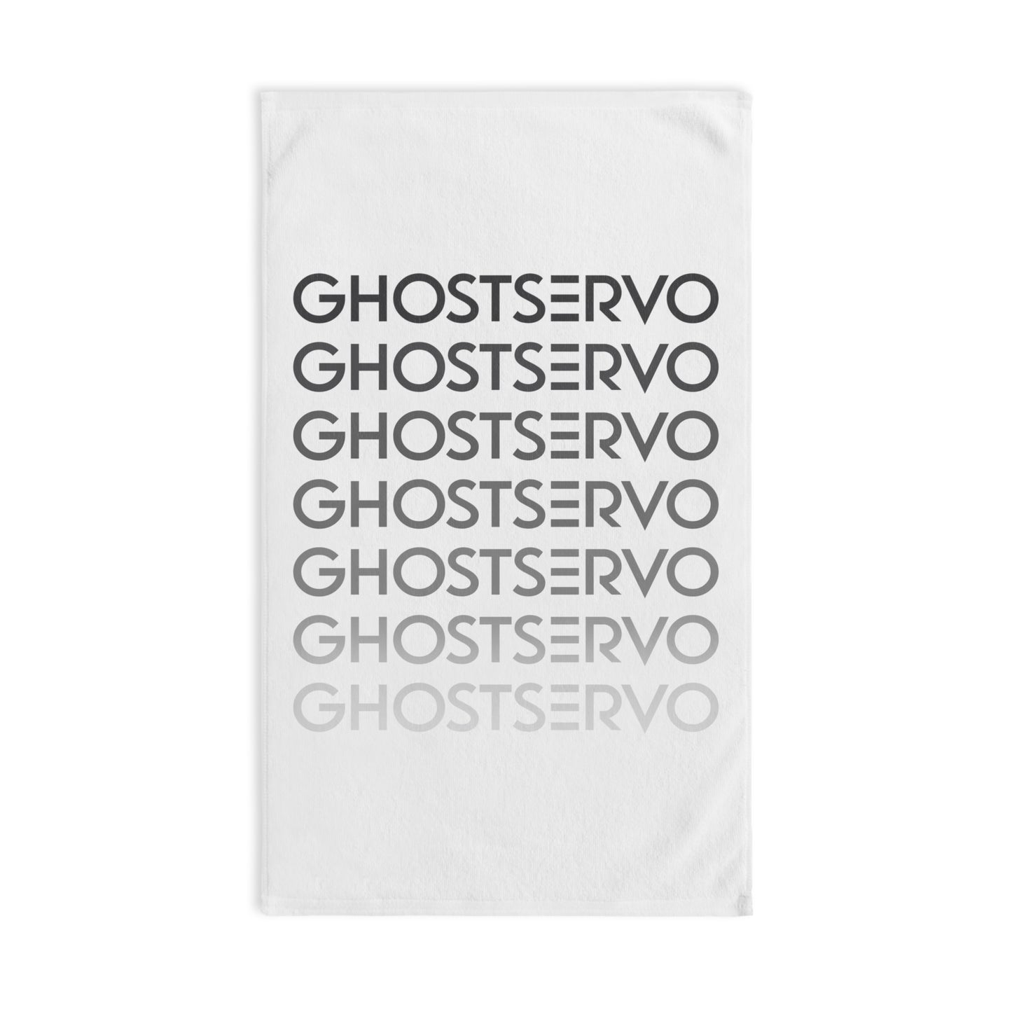 Ghost Servo Gray Ombre Fade Hand Towel