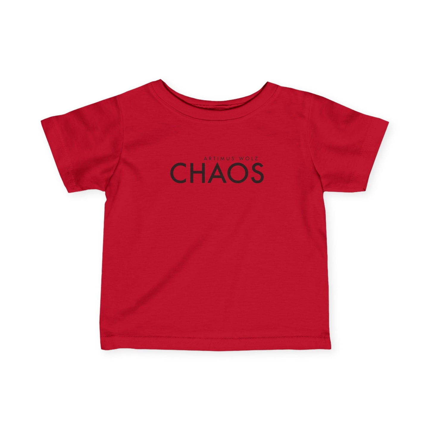 Artimus Wolz Chaos Baby Fine Jersey Tee (Black Logo)