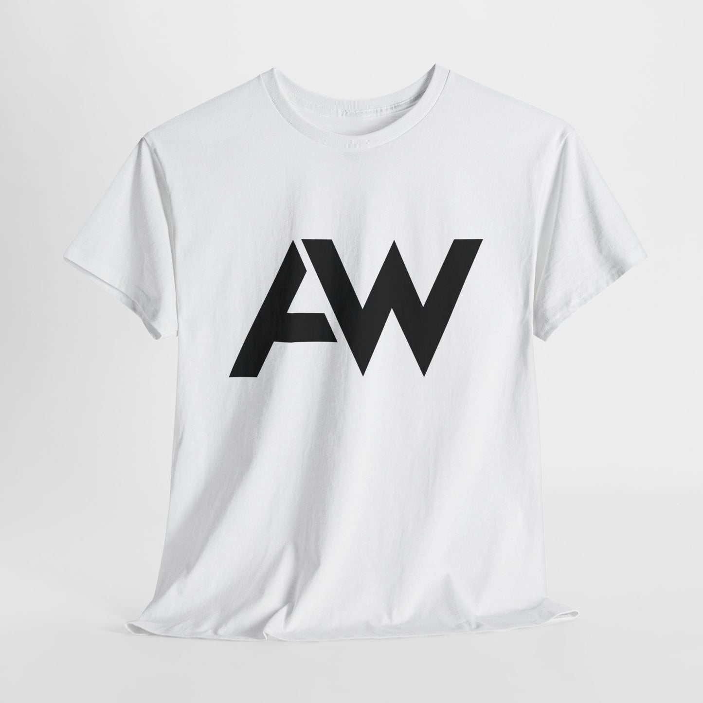 AW Black Logo Crew Neck Tee