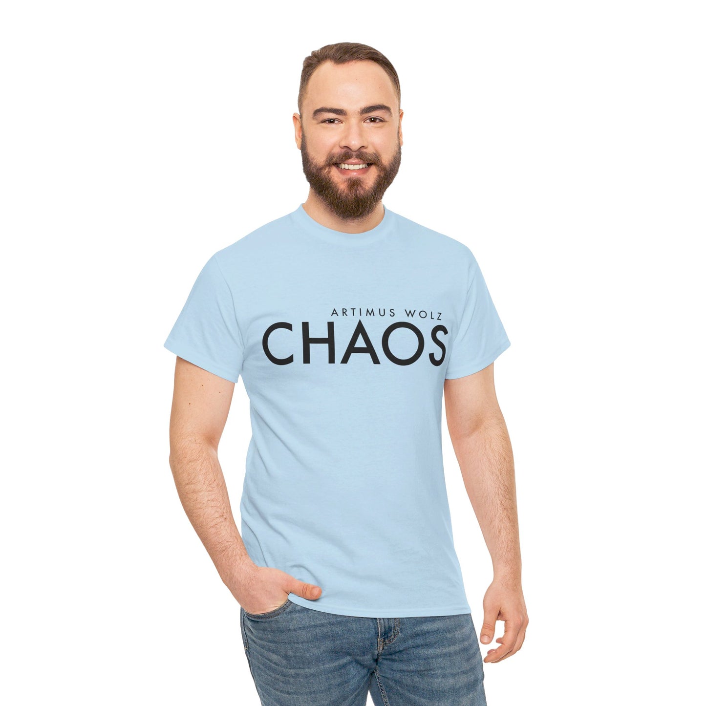 Chaos Black Logo Crew Neck Tee