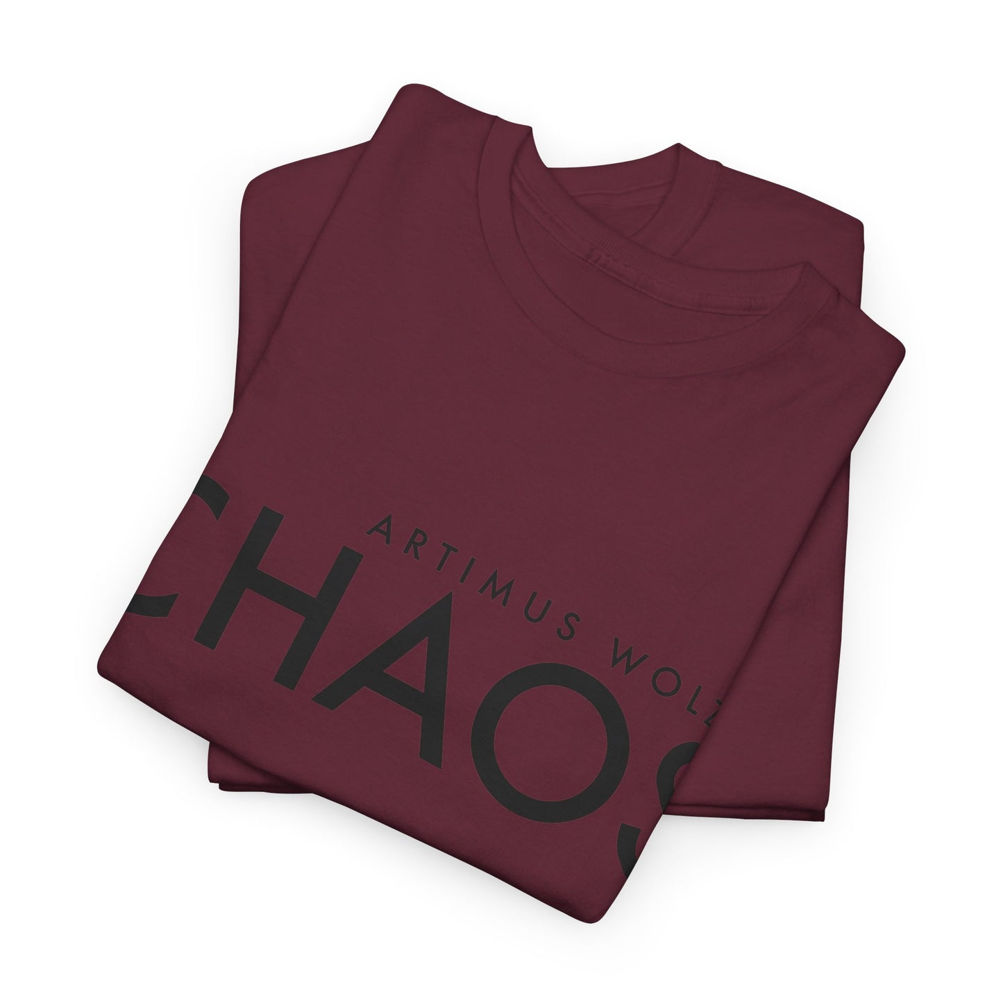 Chaos Black Logo Crew Neck Tee