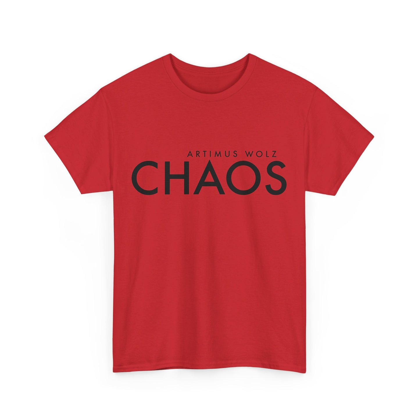 Chaos Black Logo Crew Neck Tee