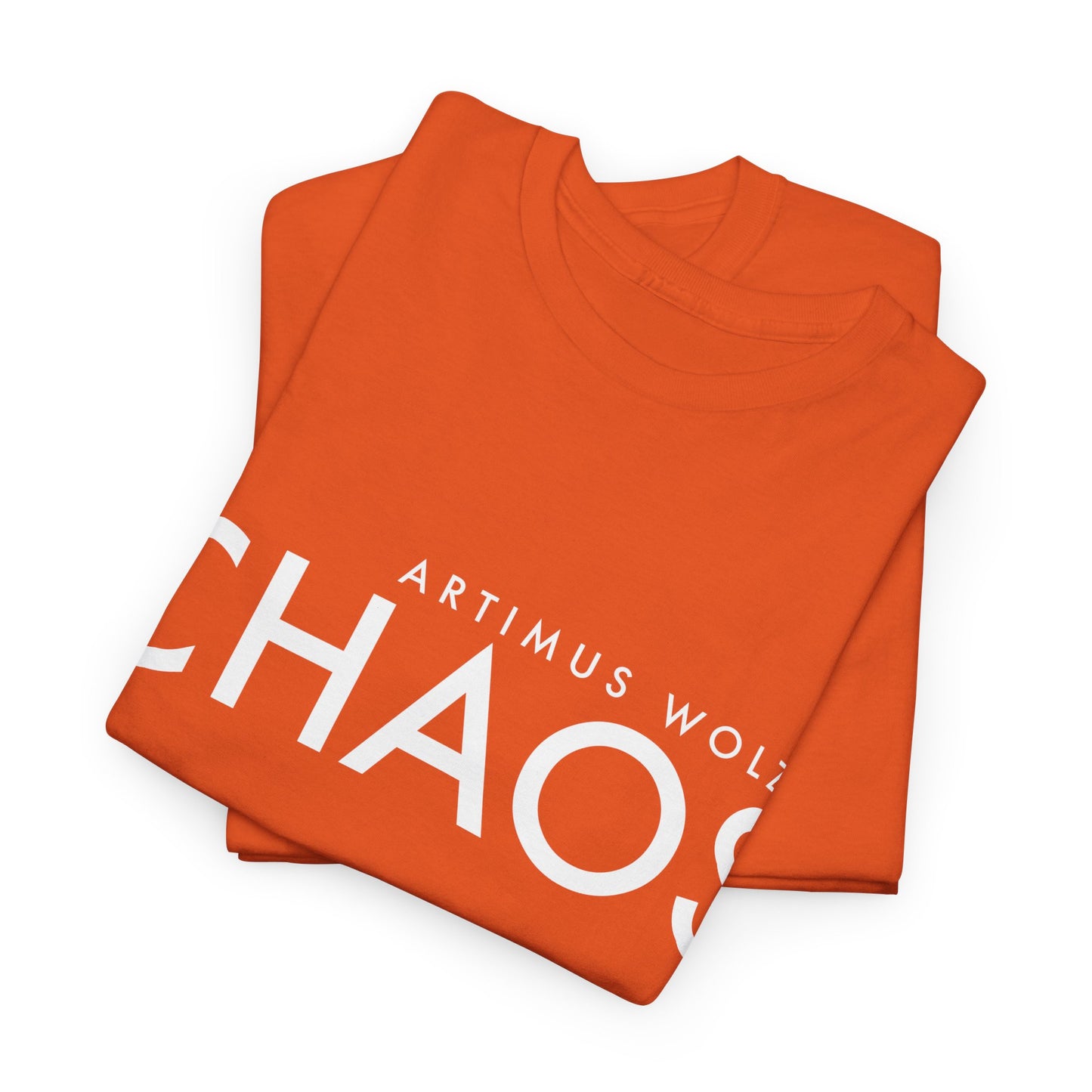 Chaos White Logo Crew Neck Tee