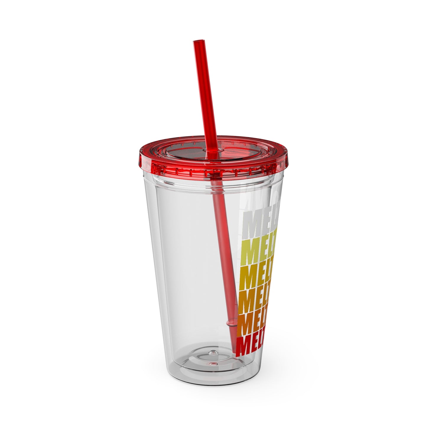 Meltdown Sunsplash Tumbler with Straw, 16oz