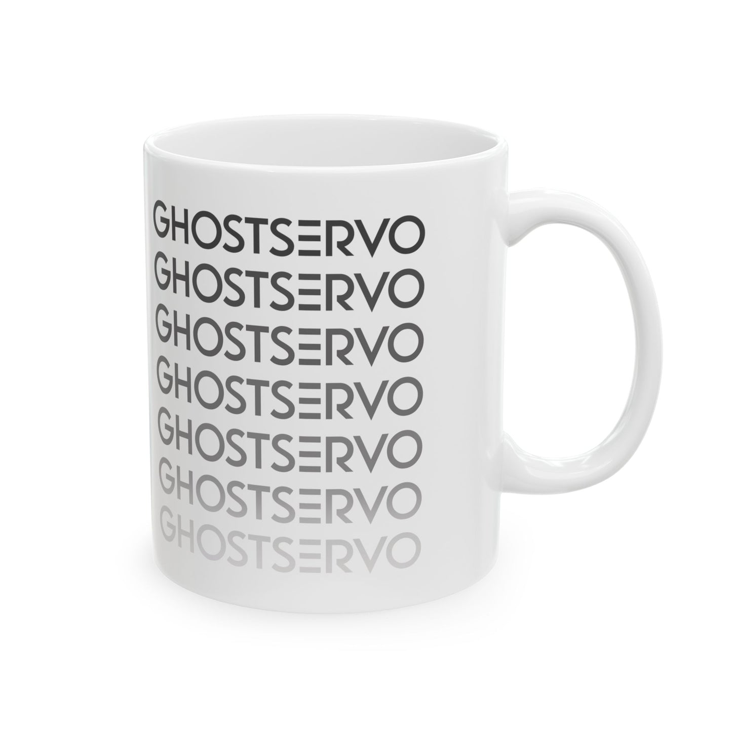 Ghost Servo Gray Ombre Fade Mug