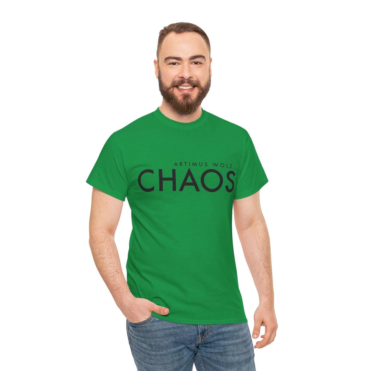 Chaos Black Logo Crew Neck Tee