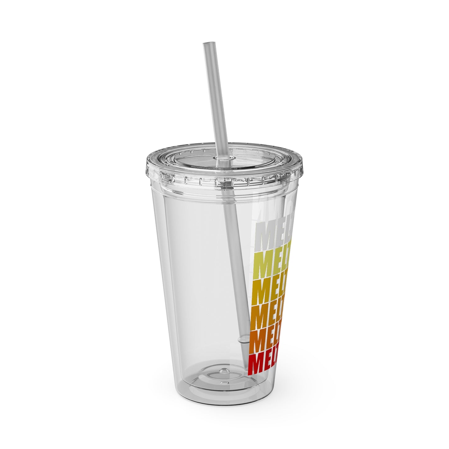 Meltdown Sunsplash Tumbler with Straw, 16oz