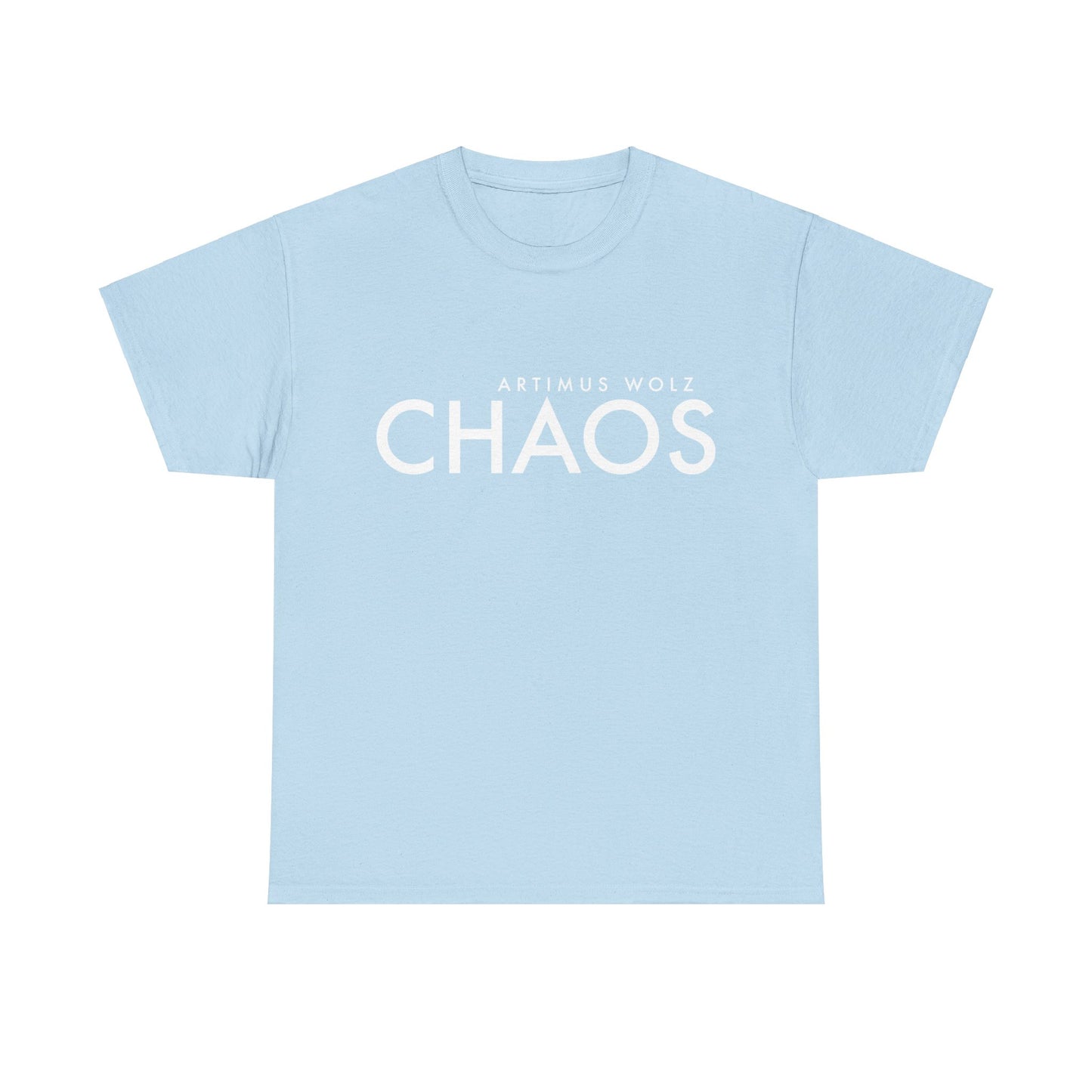 Chaos White Logo Crew Neck Tee